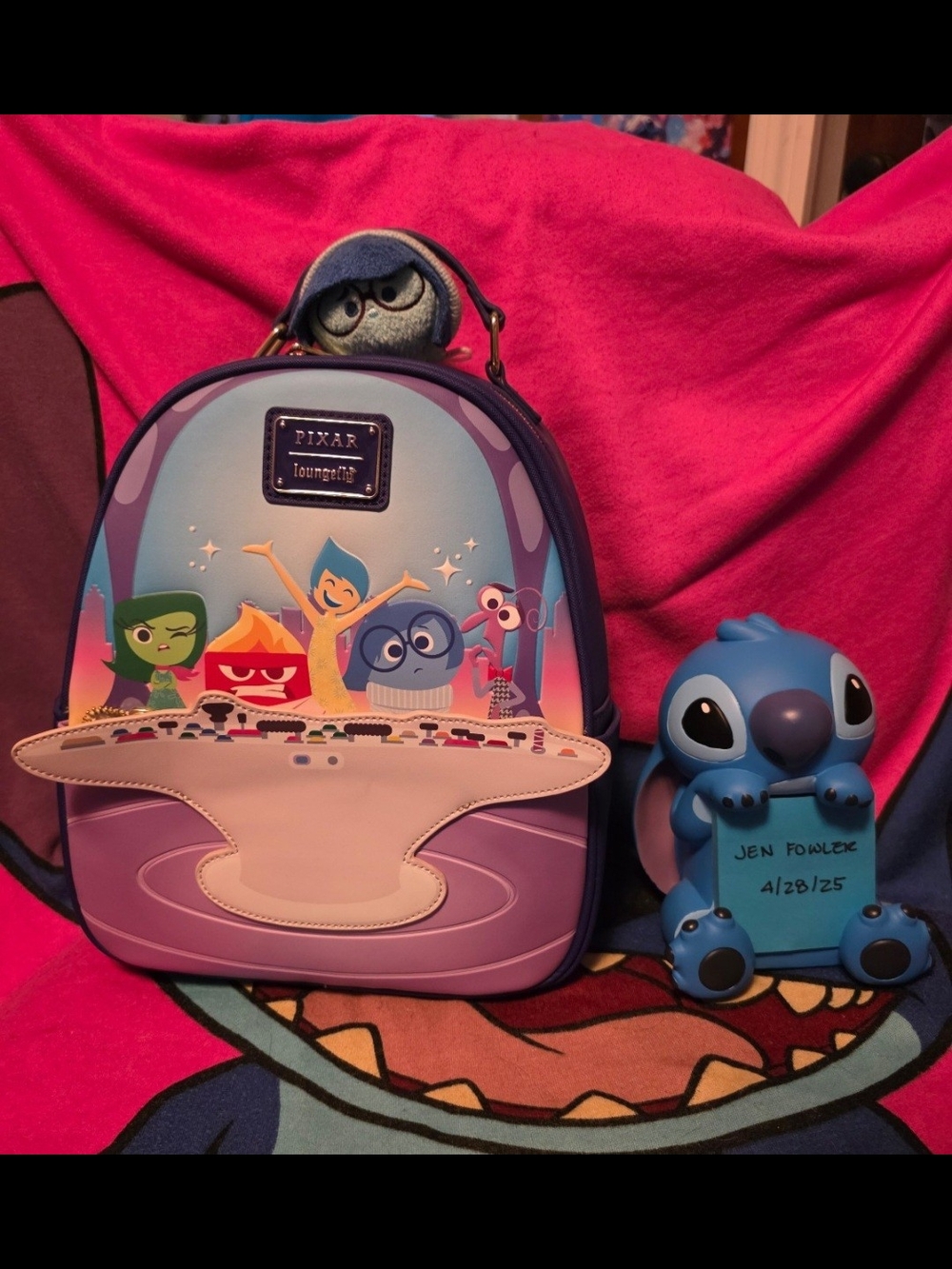Loungefly x Pixar Inside Out Mini Backpack - Purple